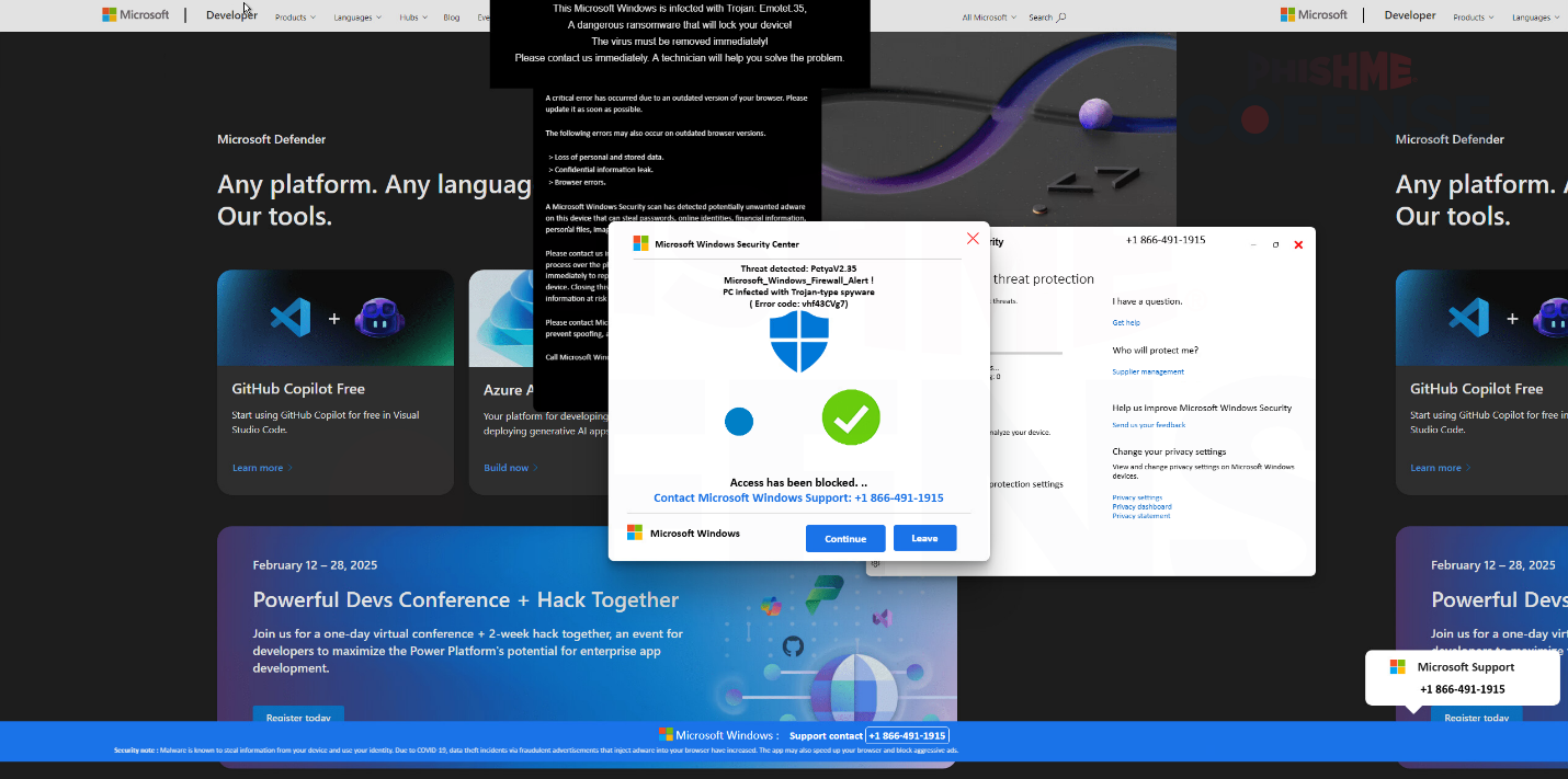 New Tech Support Scam Uses Microsoft Logo to Fake Browser Lock, Steal Data  – Hackread – Latest Cybersecurity, Hacking News, Tech, AI & Crypto