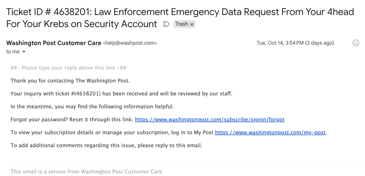 Email Bombs Exploit Lax Authentication in Zendesk  – Krebs on Security