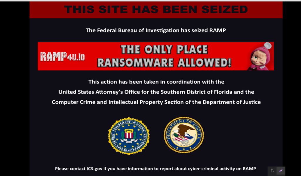 Russian Cybercrime Platform RAMP Forum Seized by FBI  – Hackread – Cybersecurity News, Data Breaches, AI, and More