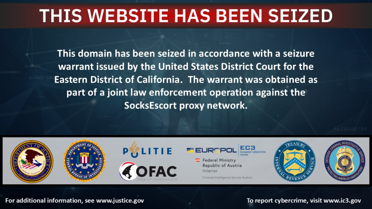 Feds Takes Down SocksEscort Proxy Network Used in Global Fraud Schemes  – Hackread – Cybersecurity News, Data Breaches, AI and More