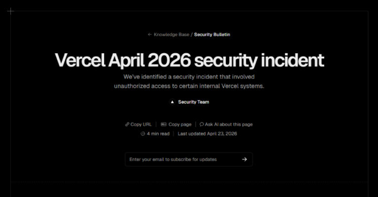 Vercel Finds More Compromised Accounts in Context.ai-Linked Breach  – The Hacker News
