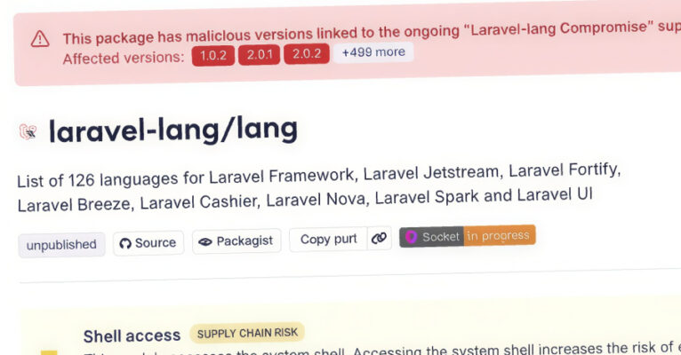 Laravel-Lang PHP Packages Compromised to Deliver Cross-Platform Credential Stealer  – The Hacker News